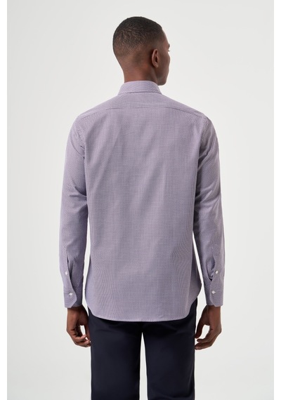 Bisse Erkek Regular Fit Desenli Spor Gömlek Lıla Gm23k232040 D44 Lila