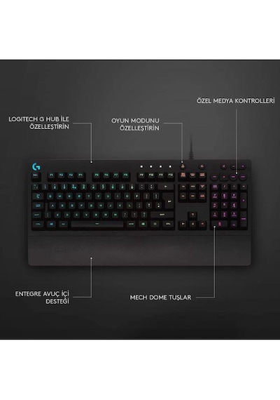 Logitech G G213 Oyuncu Klavyesi 920-008094 + Logitech G G102 Oyun