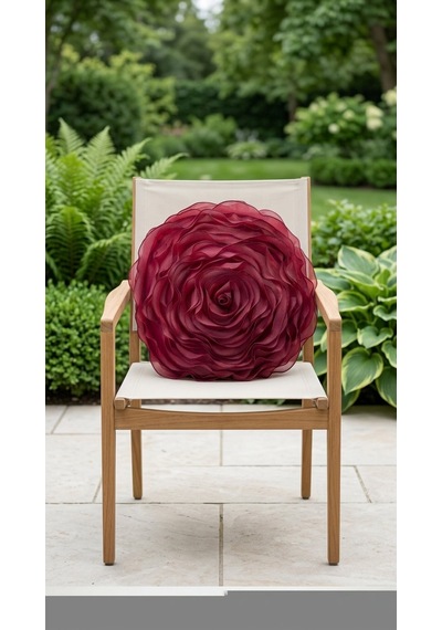 Rose Burgundy Yastık Çok Renkli