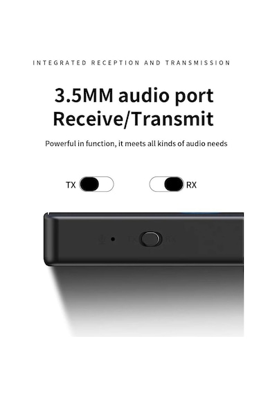 M30 Kablosuz Ses Adaptörü Bluetooth 5.4, Aux 3.5mm, 2 Si 1 Arada Transmitter, Araç & Ev Hoparlör Uyumlu