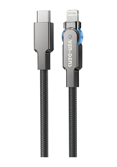 Ven-dens Vd-dc03cl Premium Usb-c Lightning Hızlı Şarj Kablosu 27w - Siyah