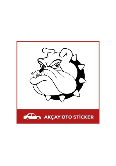 Bulldog Sticker Köpek Sticker Köpek Oto Sticker Araba Sticker
