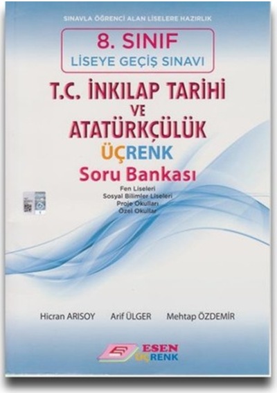 Esen Üçrenk 8 Sınıf LGS İnkılap Tarihi Soru Bankası