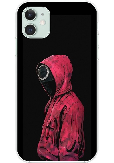 Apple Uyumlu iPhone 11 Şeffaf Kılıf Squid Game Tasarımlı