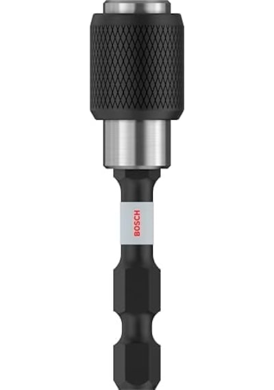 Professional Accessories 2608522320 Hızlı Kilit Uç Tutucu Darbe Kontrolü, 1/4 İnç Altıgen Şaft, Maymuncuk Ve Tıklama