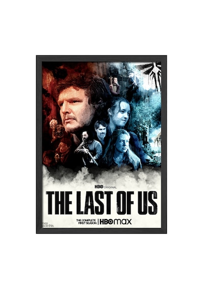 The Last Of Us Siyah Ahşap Çerçeveli Poster, Dekoratif Dizi Duvar Tablosu
