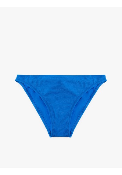 Koton Dokulu Astarlı Klasik Bikini Altı Saks Mavisi 5sak00013mm Saks Mavi