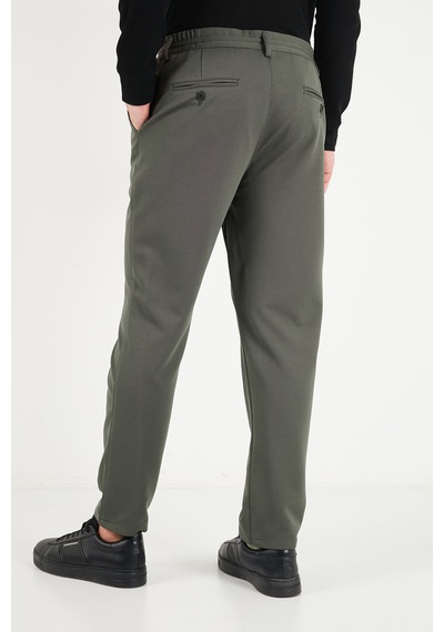 Buratti Regular Fit Düz Paça Bağlamalı Pantolon Erkek Pantolon 6843700 Haki