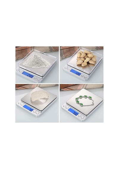 Dijital Mutfak Terazisi 3 Kg 0.1 G Hassasiyet Metal Platformlu Premium Terazi, Şık Ve Dayanıklı Tasarım Çok Renkli