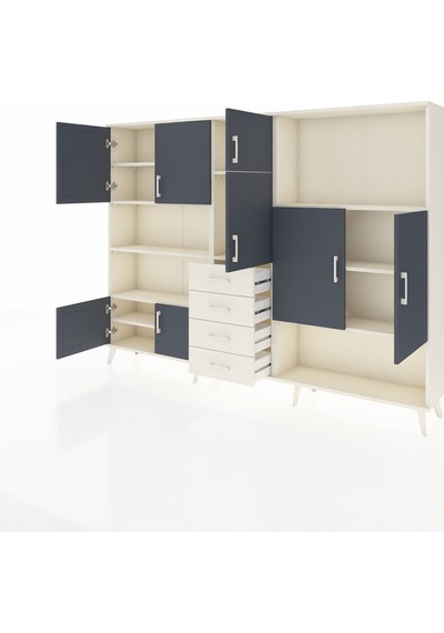 Arges Dolap 10 Raflı 4 Çekmeceli 8 Kapaklı 220x30x163 Aytaşı-antr Aytaşı-antrasit/aytaşı Arges Dolap 10 Raflı 4 Çekmeceli 8 Kapaklı 220x30x163 Aytaşı-antr Aytaşı-antrasit/aytaşı