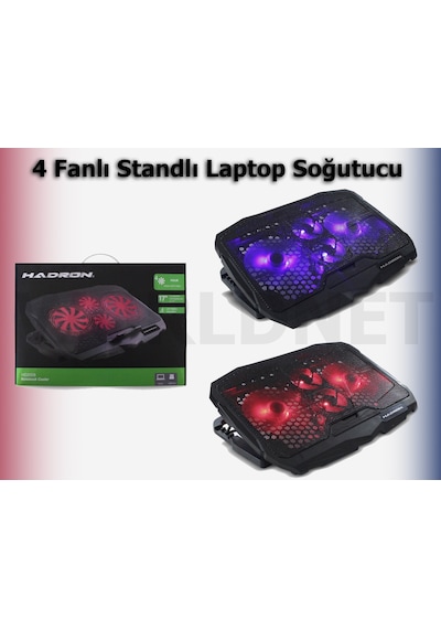 Hadron Hd2008 4 Fanlı Notebook  Soğutucu Standlı Laptop Altı Fan