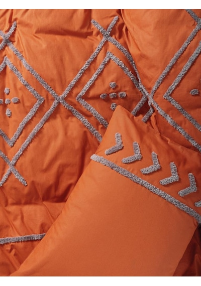 Cotton Box Puf Nakışlı Ranforce Çift Kişilik Nevresim Takımı Lia Çiçekli
