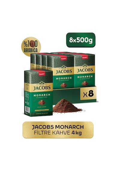 Jacobs Monarch Filtre Kahve 4'lü 2 x 500 G
