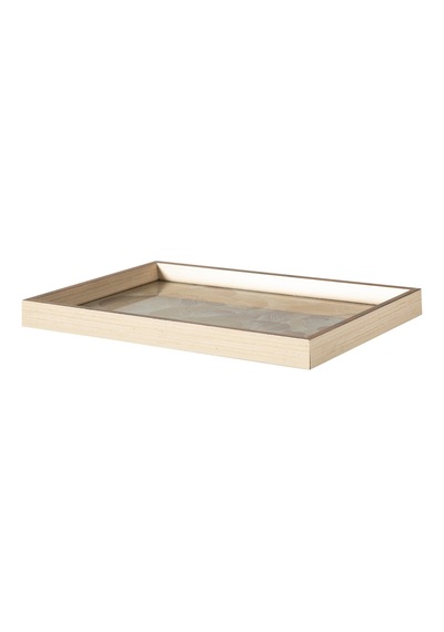 Mudo Home Shıne Dekoratif Tepsi 31x42 Cm Krem