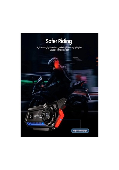 Hubrendy Kargo Bt57 Motosiklet Kask Kulaklık Intercom Işıklı Motorsiklet Interkom