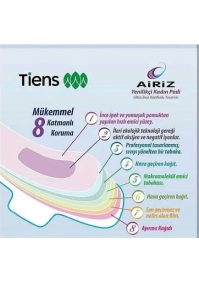 Tiens Elit Lüks Tiens Airiz Kadın Pedi Seti Toplam 98 Tane
