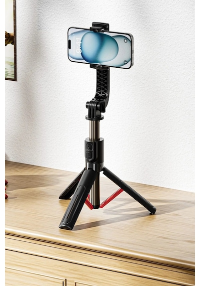 Ven-dens Vd-ss07 Bluetooth Kumandalı Selfie Çubuğu Ve Tripod, 90 Cm Uzatılabilir Gövde, 360 , Siyah