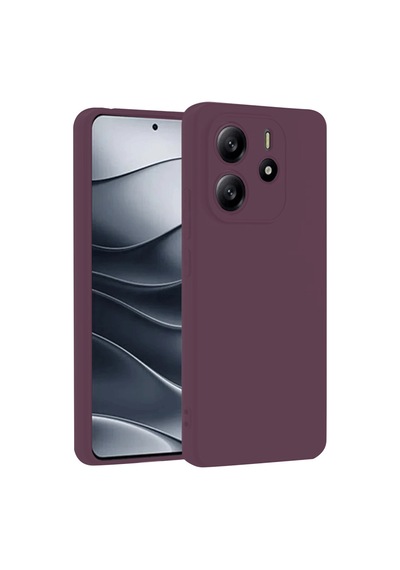Note 14 4g Kılıf First Silikon - Mürdüm