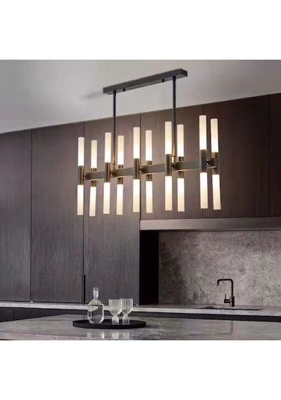 Gold Siyah Metal Led Sarkıt Metal - Siyah