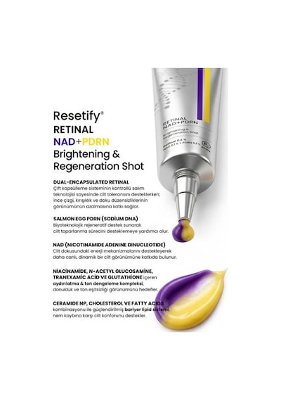 Resetify Retinal %0,2 Shot Nad + Pdrn Tightening Dual Krem 40 RESETIFY.003
