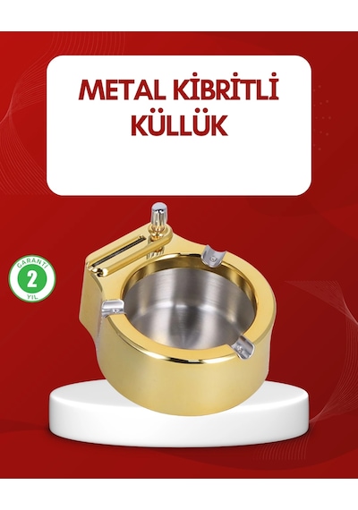 Mey Najmaddin Metal Küllük Gizli Ateşleme Sistemli Şık Tasarım Najmaddin