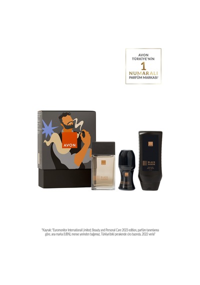 Avon Black Suede Erkek Parfüm Seti