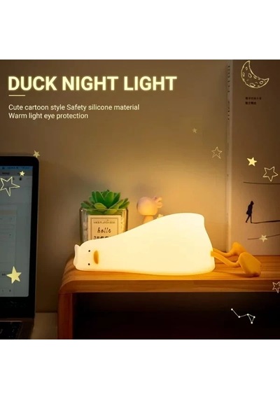 Home Yatan Ördek Tasarımlı Gece Lambası Çok Renkli