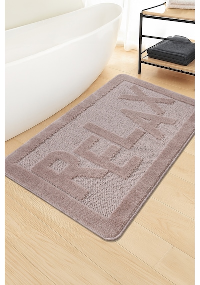 Doğal Kaymaz Taban Banyo Paspas Uzun Ömürlü Yumuşak Dokulu Su Emici Yıkanabilir Relax 60x100 Vizon