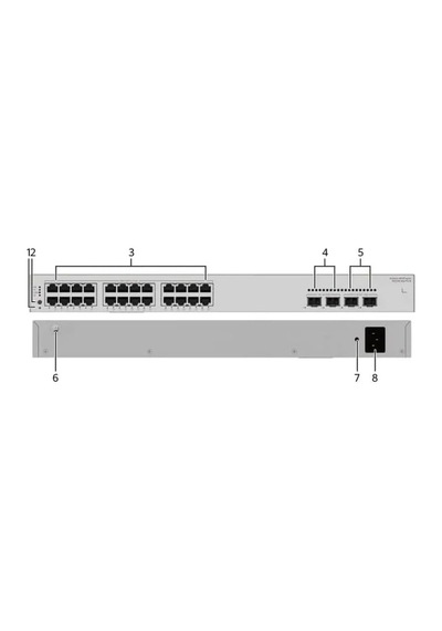 S220s-24lp4jx 24 Port 2.5g Yönetilebilir Gigabit Switch
