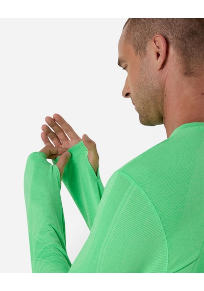 Asics Road Seamless Ls Top Erkek Yeşil Uzun Kollu Tshirt 2011d356-301