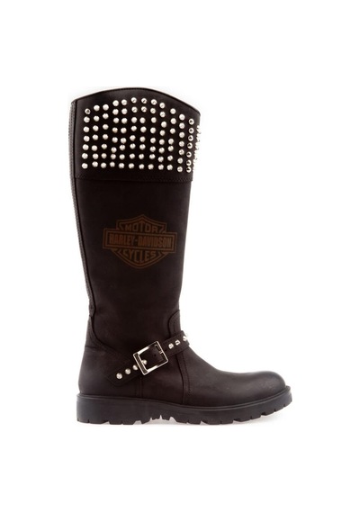 Harley Davidson 511-23 Black Deri Kadın Çizme 001