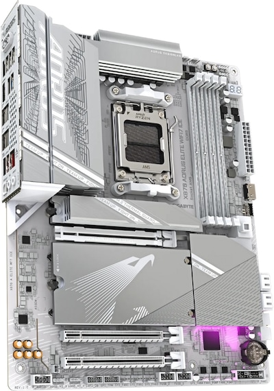Gigabyte X870 Aorus Elıte Wıfı7 Ice Soket Am5 Ddr5 8200 Oc Atx Aaaa11gıg0019