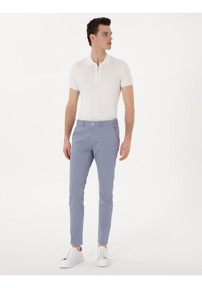 Pierre Cardin Erkek Açık Mavi Pantolon Kanvas-chino 50308080-vr003 Açık Mavi