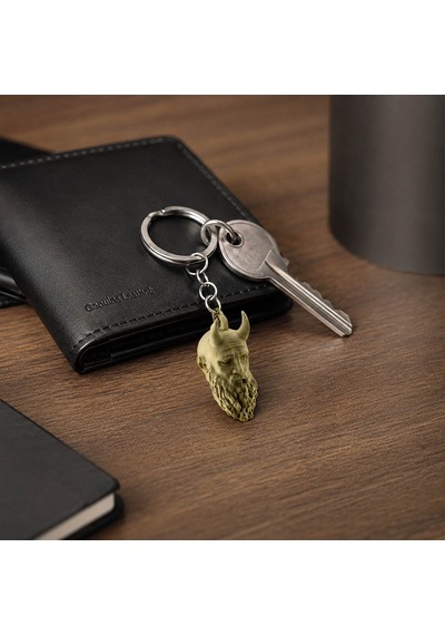 Fibrika Store Kratos Figürlü Anahtarlık Bej