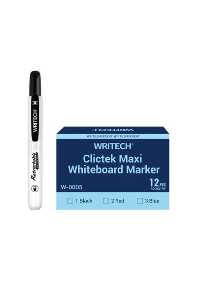 Wrıtech W-0005wb Basmalı Jumbo Tahta Kalemi Siyah - 12'li Kutu