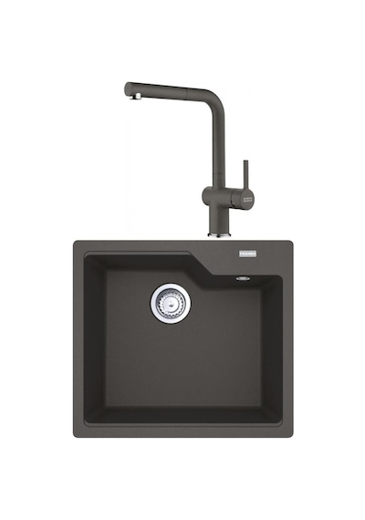 Franke Urban Ubg 610-56 Slate Grey Granit Evye Active Plus Doccia 2.0 Batarya Set Gri