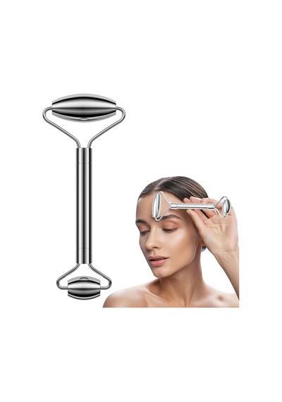 Metal Cilt Sıkılaştırıcı Face Gua Sha Rulosu Yüz Masaj Roller Model 1