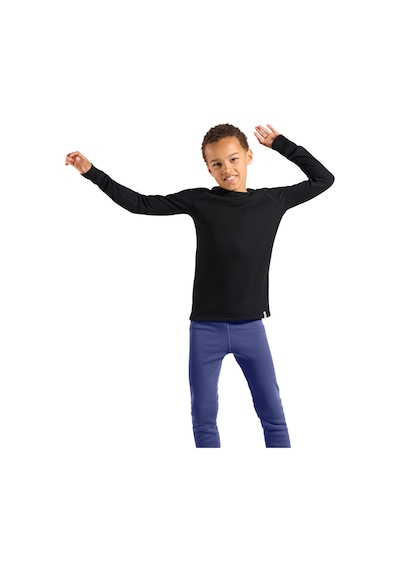Odlo Odlo Active Warm Kids Bl Top Crew Neck L/s Unisex Çocuk Siyah Içlik Üst 6000 Siyah