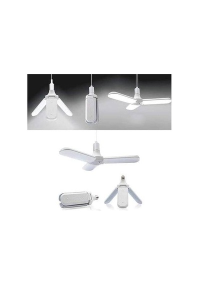 45 Watt Pervane Katlanabilir Led Ampul- E27 -3600 Lümen- Beyaz Iş