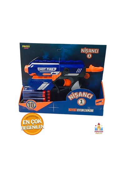 Prestij Nerf Tabanca - 10 Hazneli Yumuşak Mermi Atma Keyfi