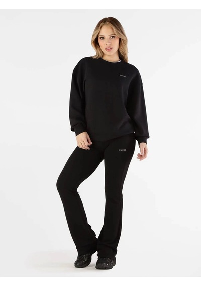 Guess Viskon Karışımlı Siyah Kadın Sweatshirt V6gq17k3250-jblk