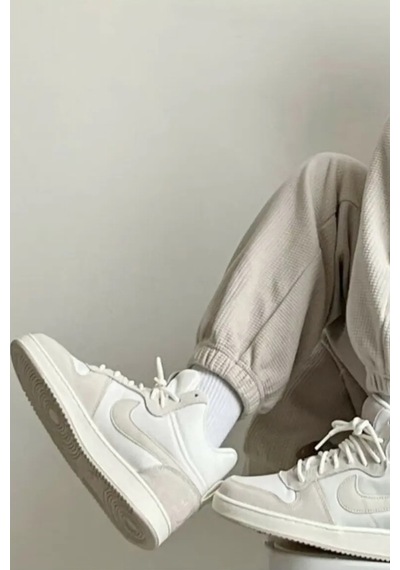 Nike Court Borough Mid Kadın Spor Ayakkabı Krem