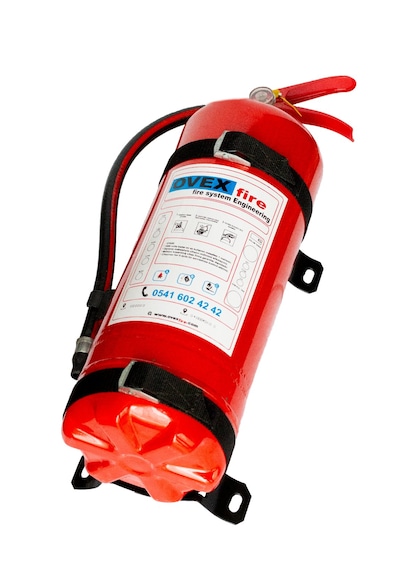 Kayışlı Söndürme Cihazı Braketi Yangın Söndürme Tüpü 6 KG