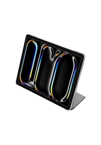 Apple Uyumlu iPad  Air 11 2024 Raptic Clear Folio Arkası Şeffaf Katlanabilir Standlı Kılıf Lacivert