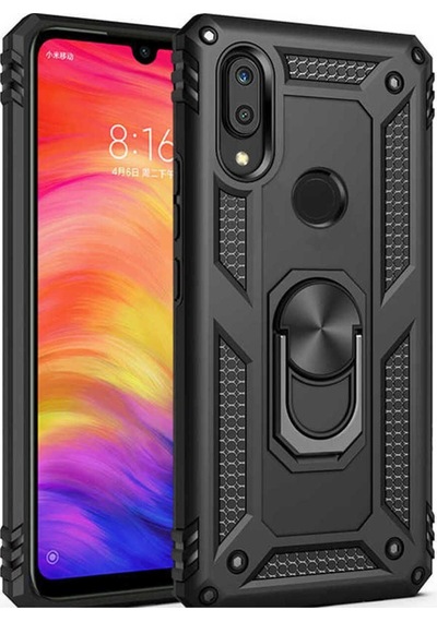 Huawei Y7 Prime 2019 Kılıf Zore Vega Kapak Siyah