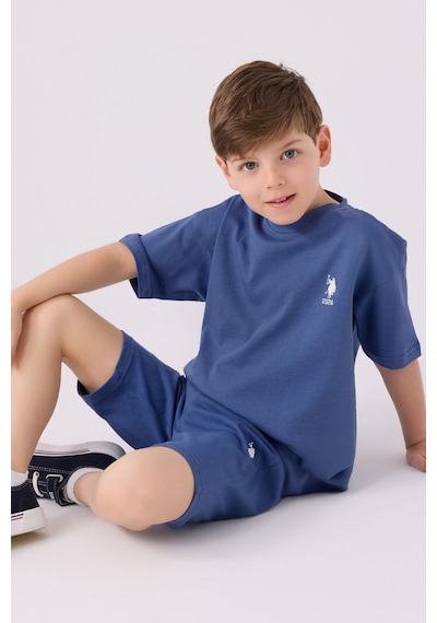 U.S. Polo Assn. Erkek Çocuk İndigo Bermuda Takımı 5274-43650 İndigo