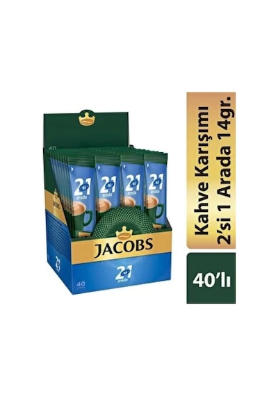 Jacobs 2si1 Arada Kahve 10,5 Gr X 40 Adet Çözünebilir