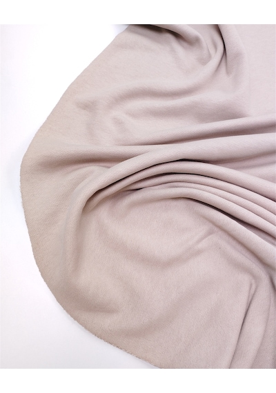 Bej Renk Pamuklu Yumuşak Dökümlü İki İp Penye Kumaş Eşofmanlık & Sweatshirtlük 180x130cm-12671