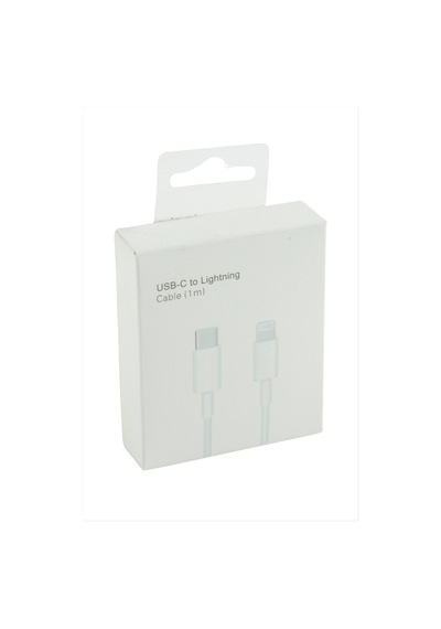 Apple iPhone Uyumlu Type C Lighting Data Şarj Kablosu 1 Metre Beyaz