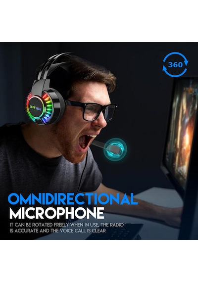 Lay-F Tech H60 Stereo RGB Oyuncu Kulaklığı